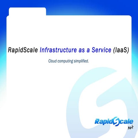 Infrastructure as a service (iaa s)