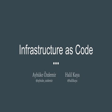 Infrastructure as code - Python Saati #36