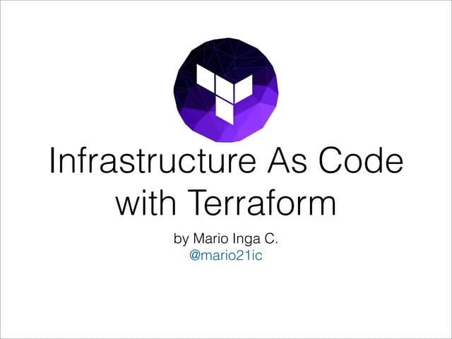 Infrastructure as Code with Terraform