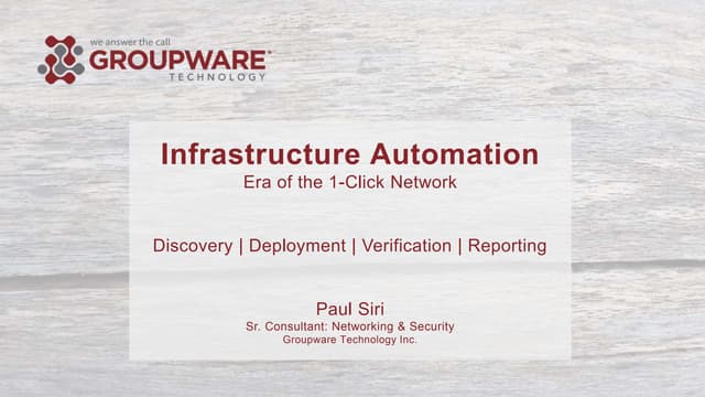 Infrastructure Automation 