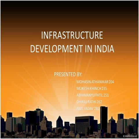 Infrastructure development in india