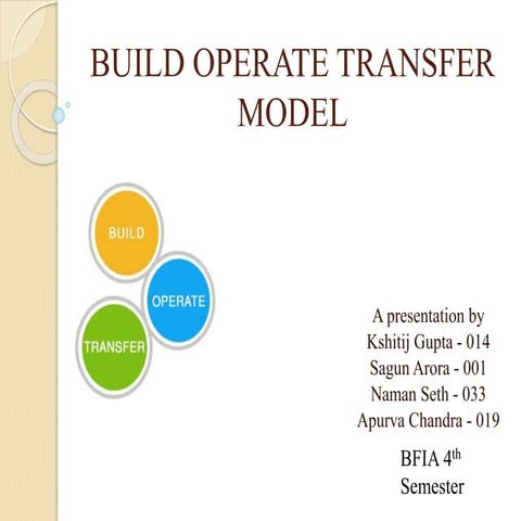 Build - Operate - Transfer