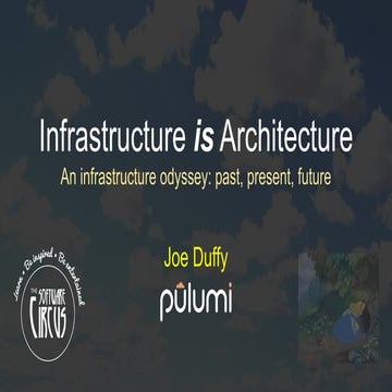 Infrastructure is Architecture - Software Circus 2020