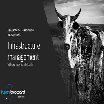 Infrastructure management presented to GPNOG (Updated)