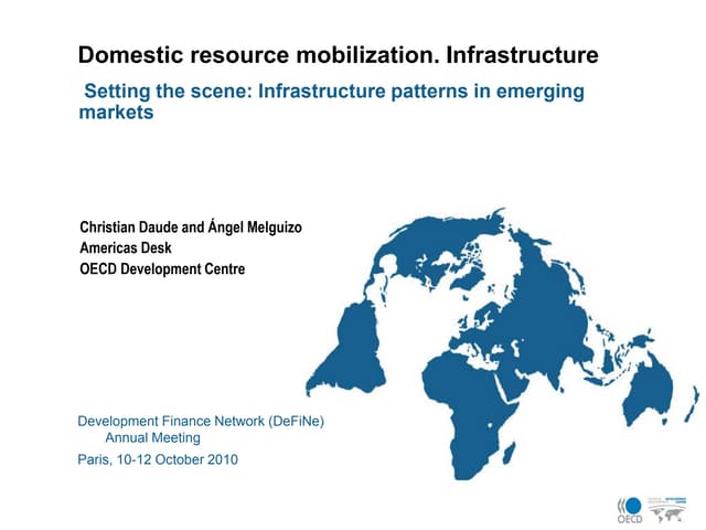 Domestic resource mobilization. Infrastructure