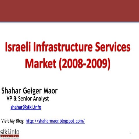 STKI Summit 2009 -Infrastructure Services Trends