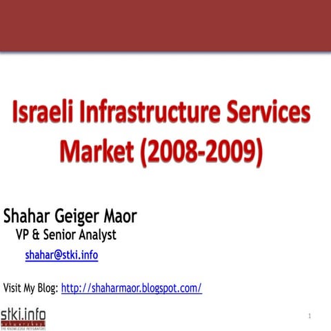 Infrastructure Services  Market 2009