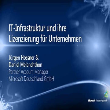 Infrastruktur für kleine und mittelständische Unternehmen