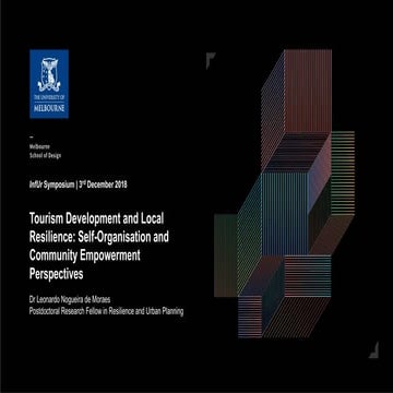 InfUr - Informal Urbanism Symposium 2008 - Tourism Development and Local Resilience - Self-Organisation and Community Empowerment Perspectives