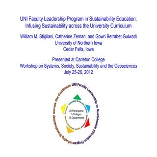 Infusing Sustainability across the University Curriculum