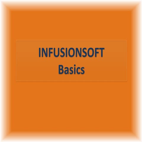 Infusionsoft getting started