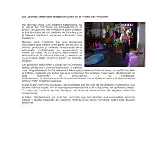 Los Jardines Maternales festejaron ...