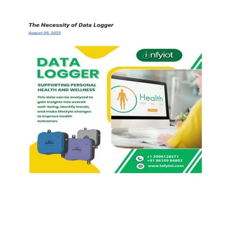 The Necessity of Data Logger