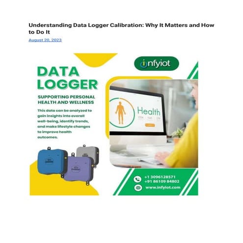 Understanding Data Logger Calibration: Why It Matters and How to Do It