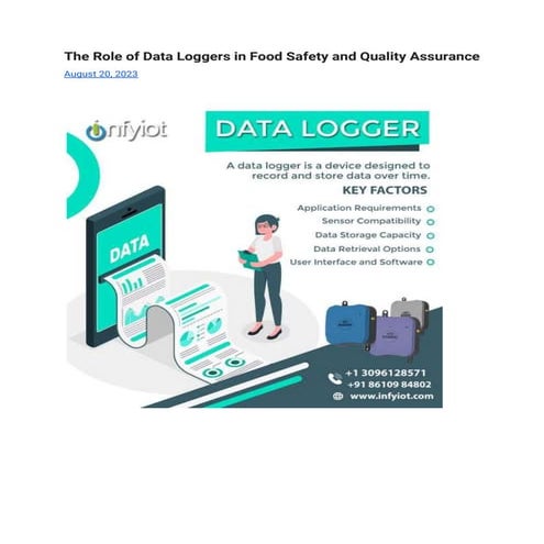 The Role of Data Loggers in Food Safety and Quality Assurance