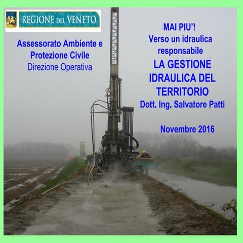 Salvatore Patti: la gestione idraulica del territorio