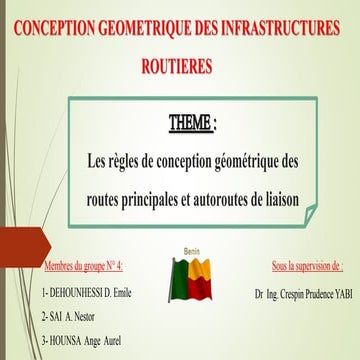 Projet routier | PDF