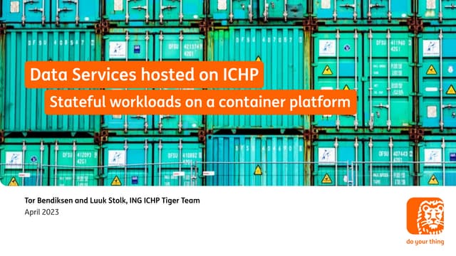 ING Data Services hosted on ICHP DoK Amsterdam 2023