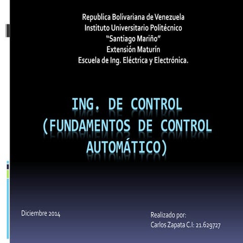 Ing de control. | PPTX