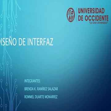 Diseño de Interfaz