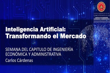 Inteligencia artificial: Transformando Mercados