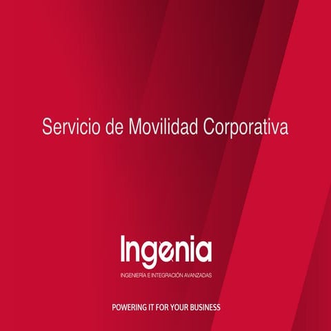 Presentación de Movilidad Corporativa de Ingenia