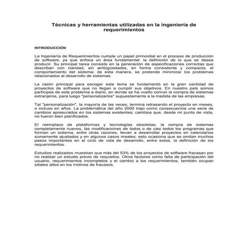 TÉCNICAS QUE SE IMPLEMENTAN EN LA  