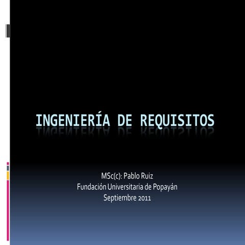Ingeniería de requisitos