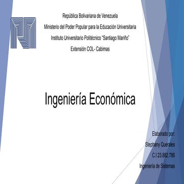 Mapa Conceptual. Ing. Economica. Stephany Querales 
