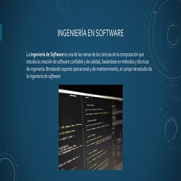 Ingeniería en software