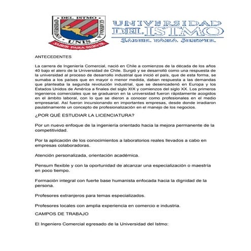 Ingenieria comercial