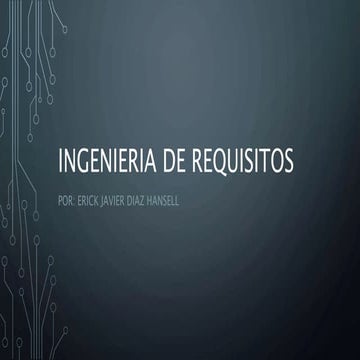 Ingenieria de Requisitos