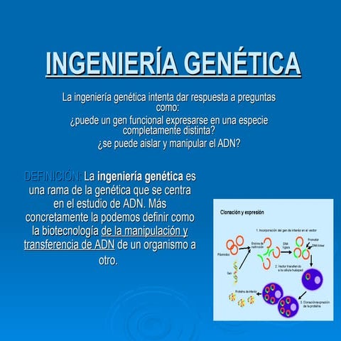 Ingenieria genetica power point