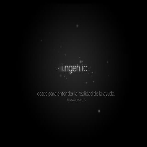 [Databeers] 20150129 “Datos para entender la realidad de la ayuda”. David Cabo (i.ngen.io)