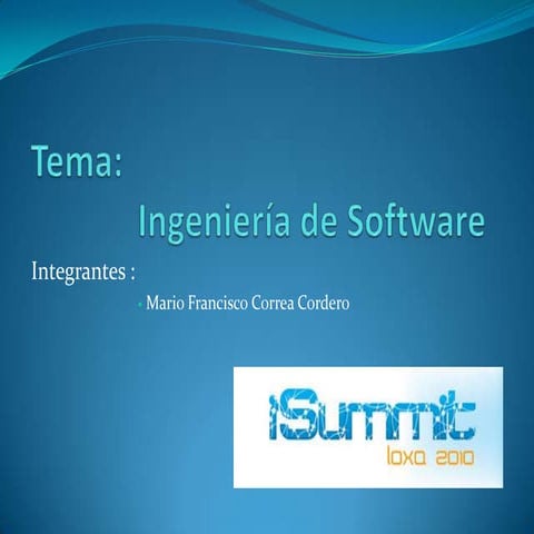 Ingeniria del sofware