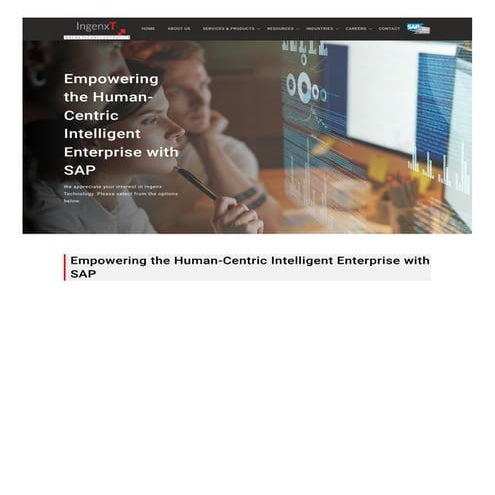 Empowering the Human-Centric Intelligent Enterprise with SAP