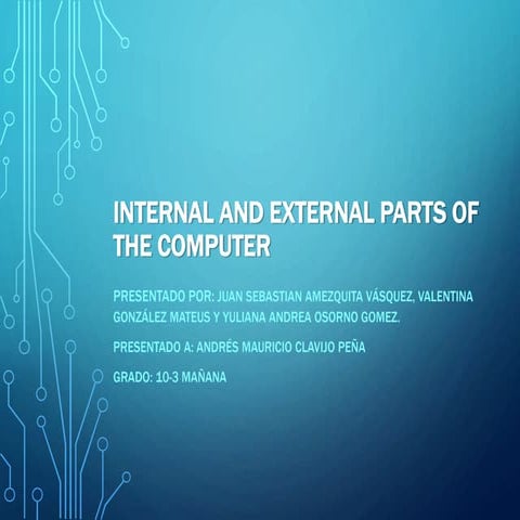 Partes internas y externas del pc