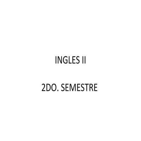 Ingles Ii