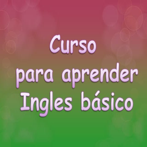 Curso De Ingles Nivel Inicial Para Principiantes Youtube Curso De