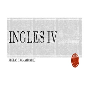 Ingles iv