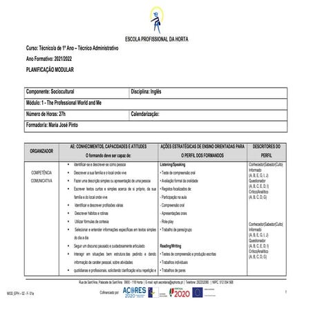 Ingles mod1 planificacao