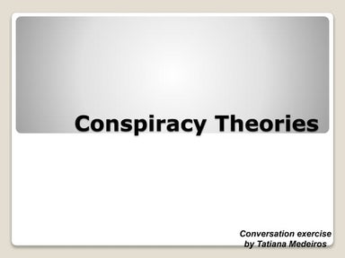 Ingles online conspiracy_theory