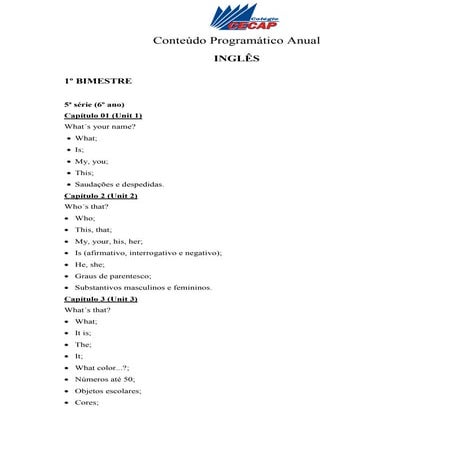 PLANEJAMENTO ANUAL - 5º Ano - ISCJ - 2023 | PDF