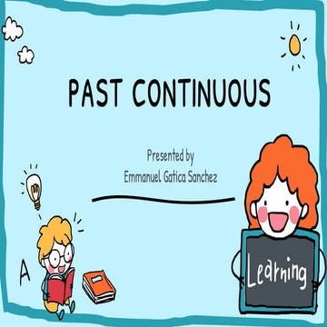 INGLÉS PASADO CONTINUO PARA APRENDER INGLES