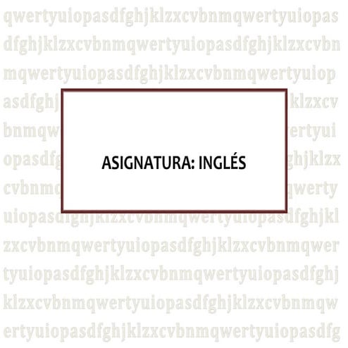 Inglés presentación español