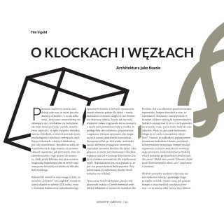 Tim Ingold, O klockach i węzłach