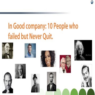 Amazing Examples of Successful People Overcoming Adversity | PPTX