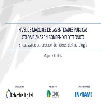 Estudio: ¿cómo está Colombia en gobierno electrónico?