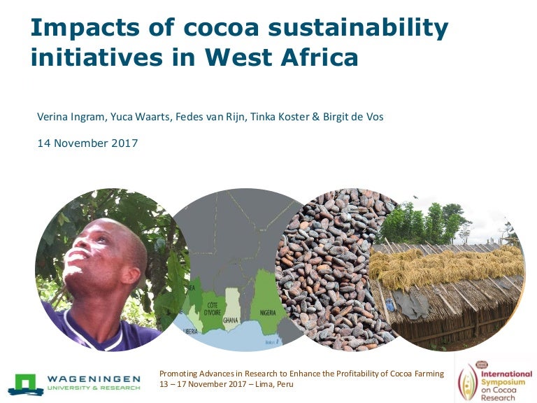 Impacts of cocoa sustainability initiatives in West Africa