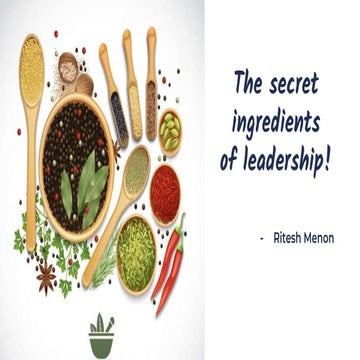 Ingredients of leadership